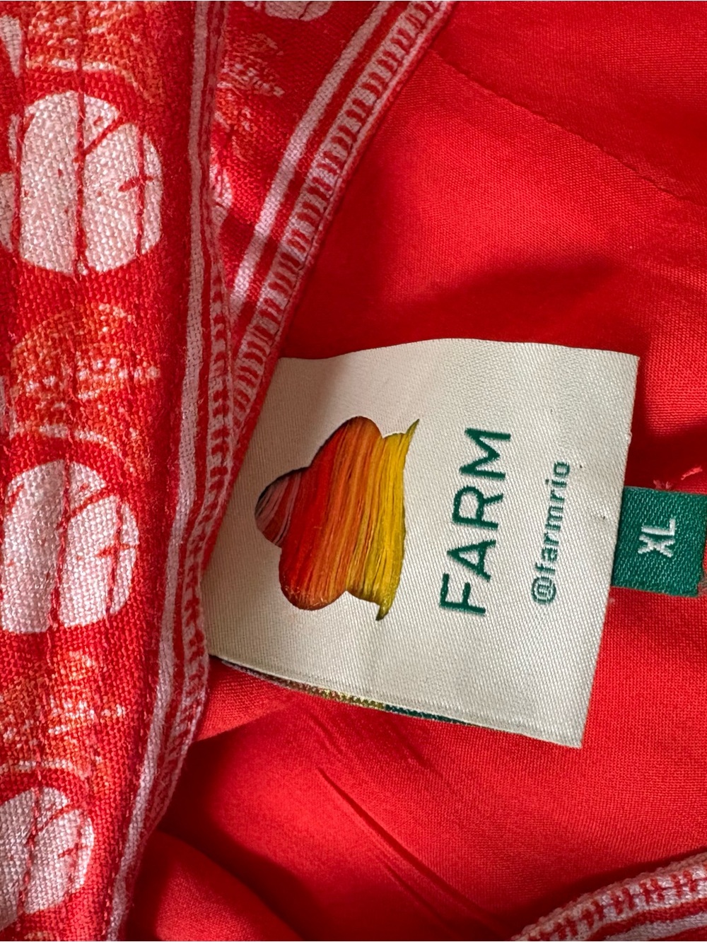 FARM Rio Floral Linen Button-Front Mini Dress - Picture 3 of 5